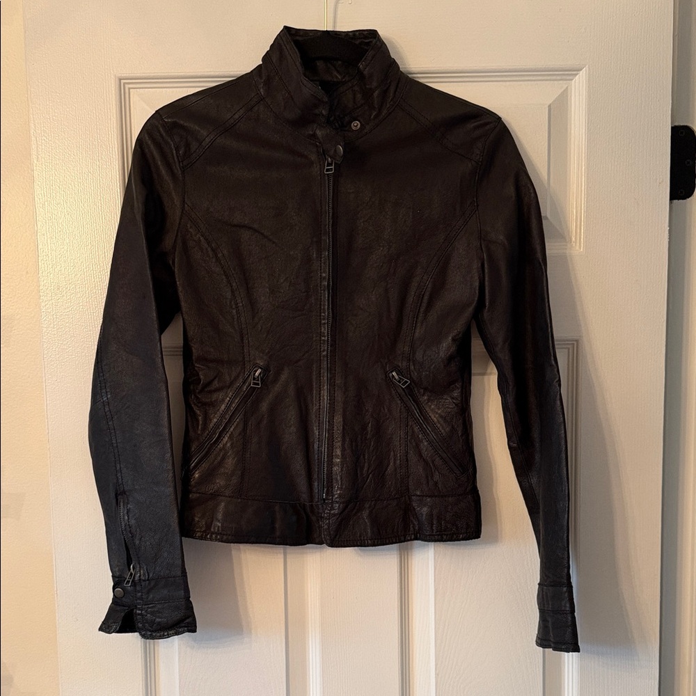 BB Dakota Black Leather Jacket